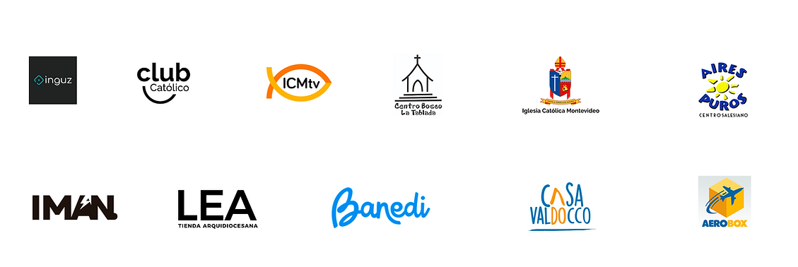 Logos de clientes atendidos por DSI Technology Services y el equipo de trabajo
